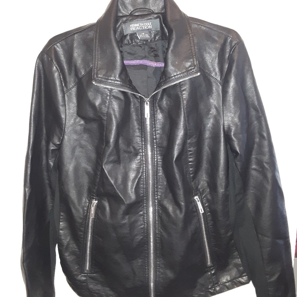 Kenneth Cole Reaction Faux Leather Jacket